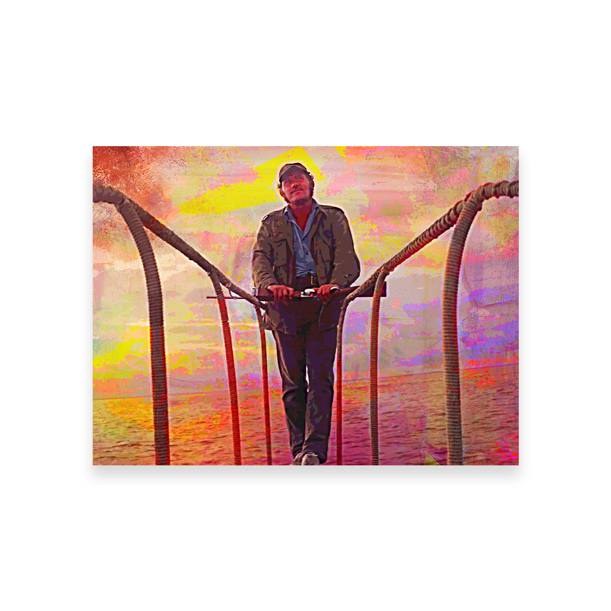 Jaws Quint Sunset Wall Art