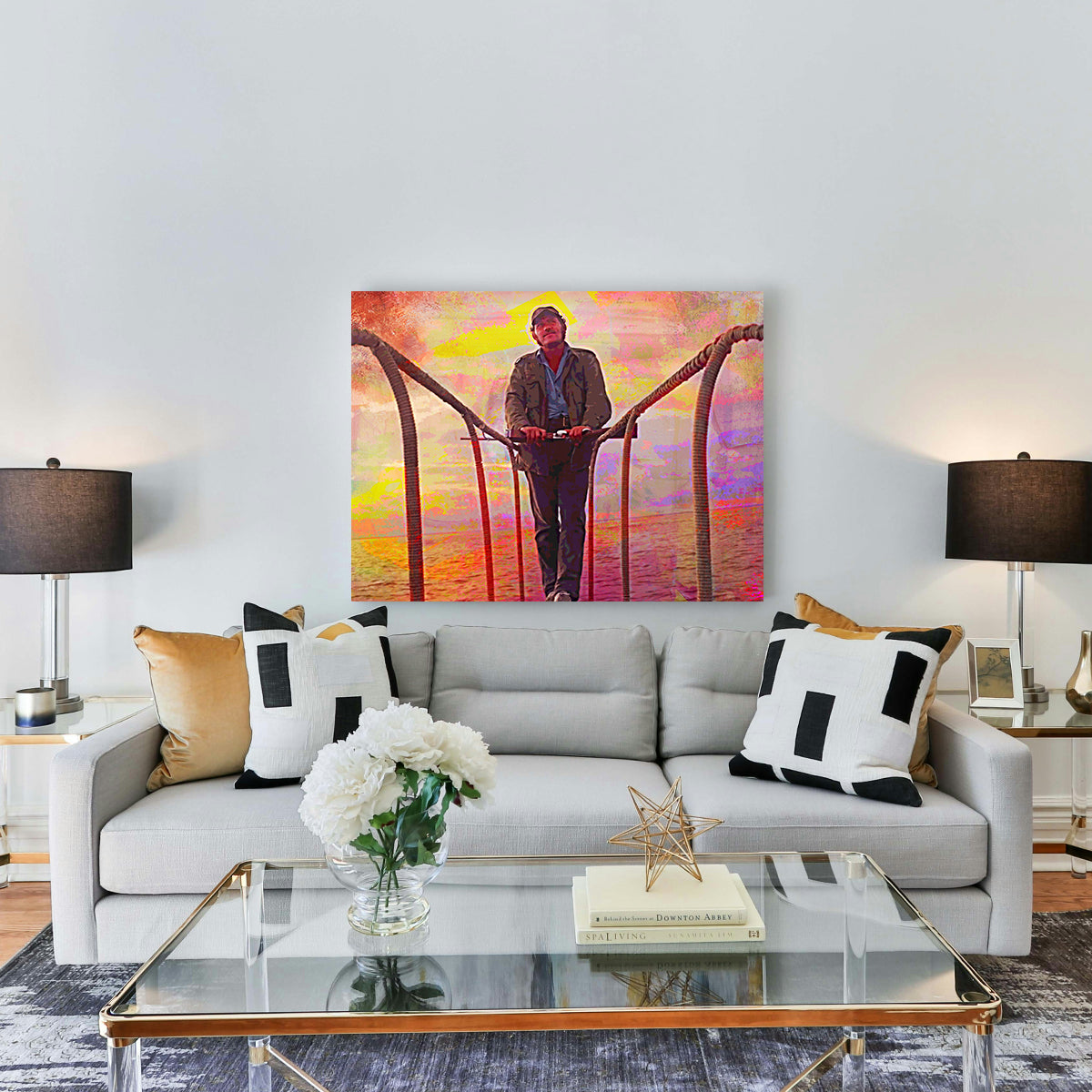 Jaws Quint Sunset Wall Art