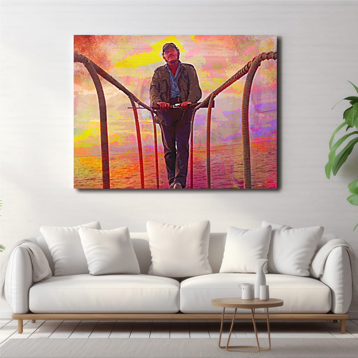Jaws Quint Sunset Wall Art