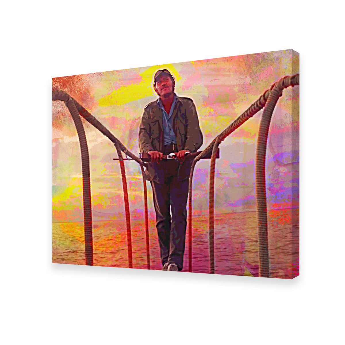 Jaws Quint Sunset Wall Art