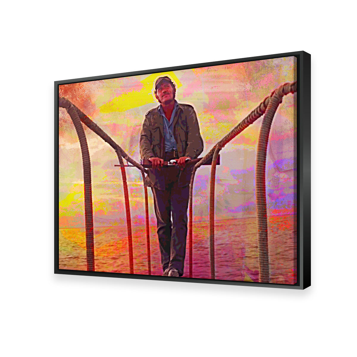 Jaws Quint Sunset Wall Art