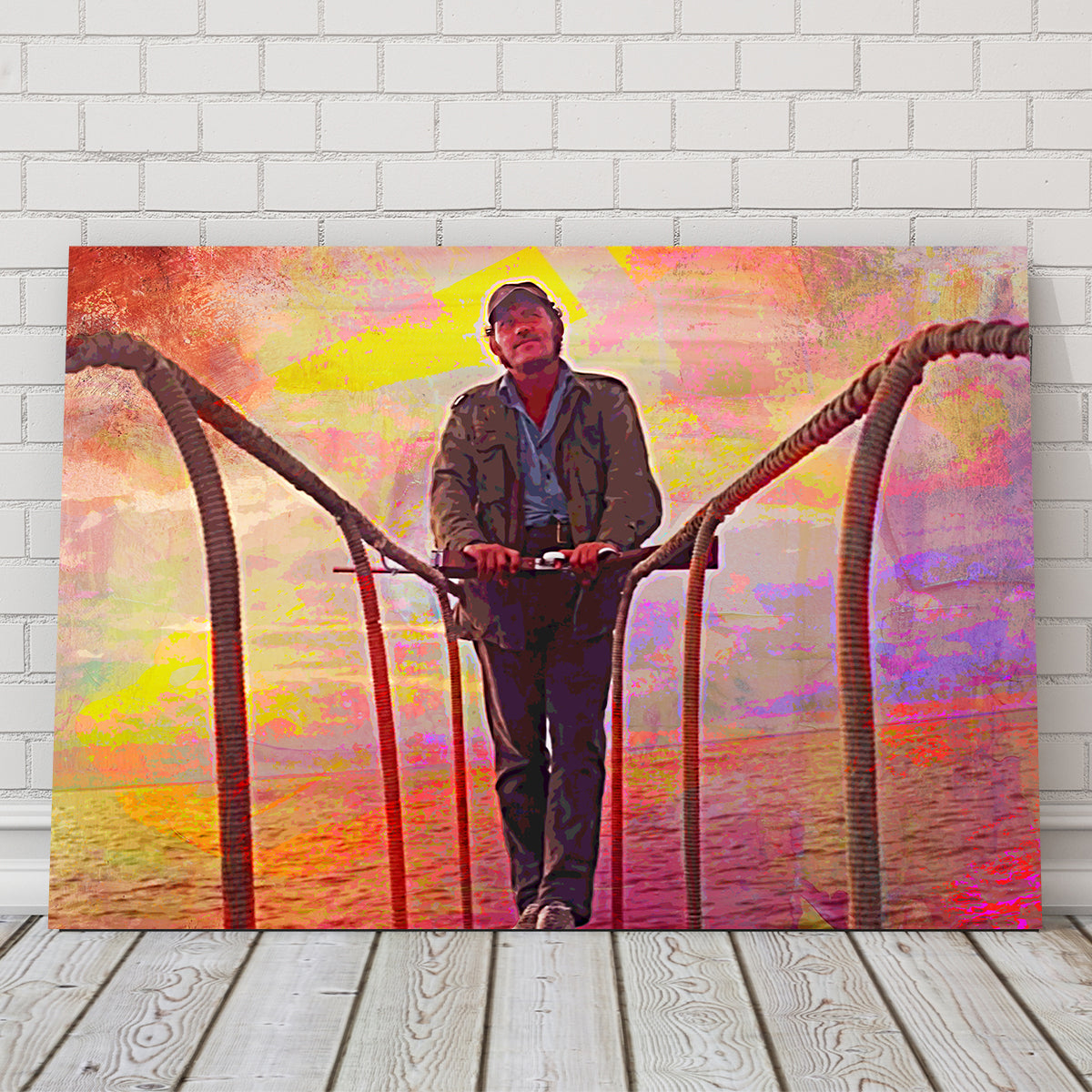 Jaws Quint Sunset Wall Art