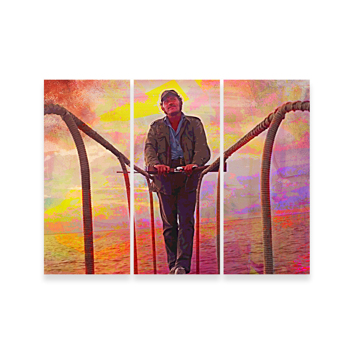 Jaws Quint Sunset Wall Art