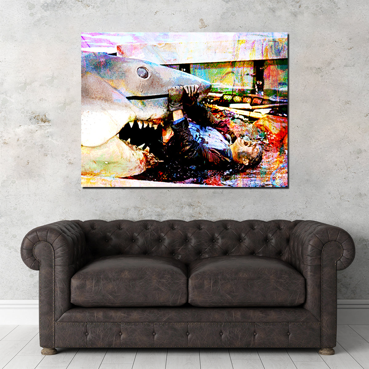 Jaws Quint's Death Wall Art