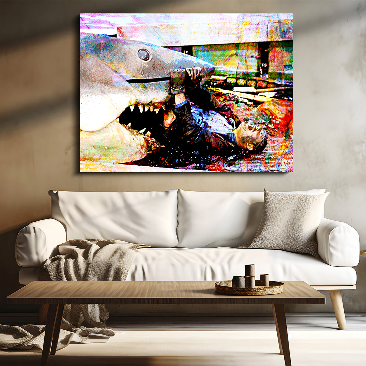 Jaws Quint's Death Wall Art