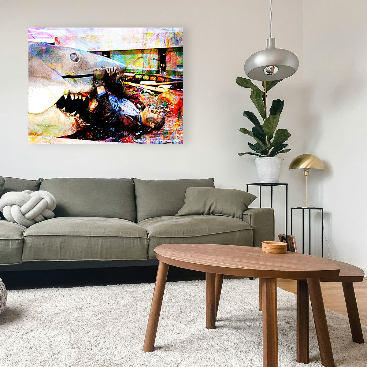 Jaws Quint's Death Wall Art