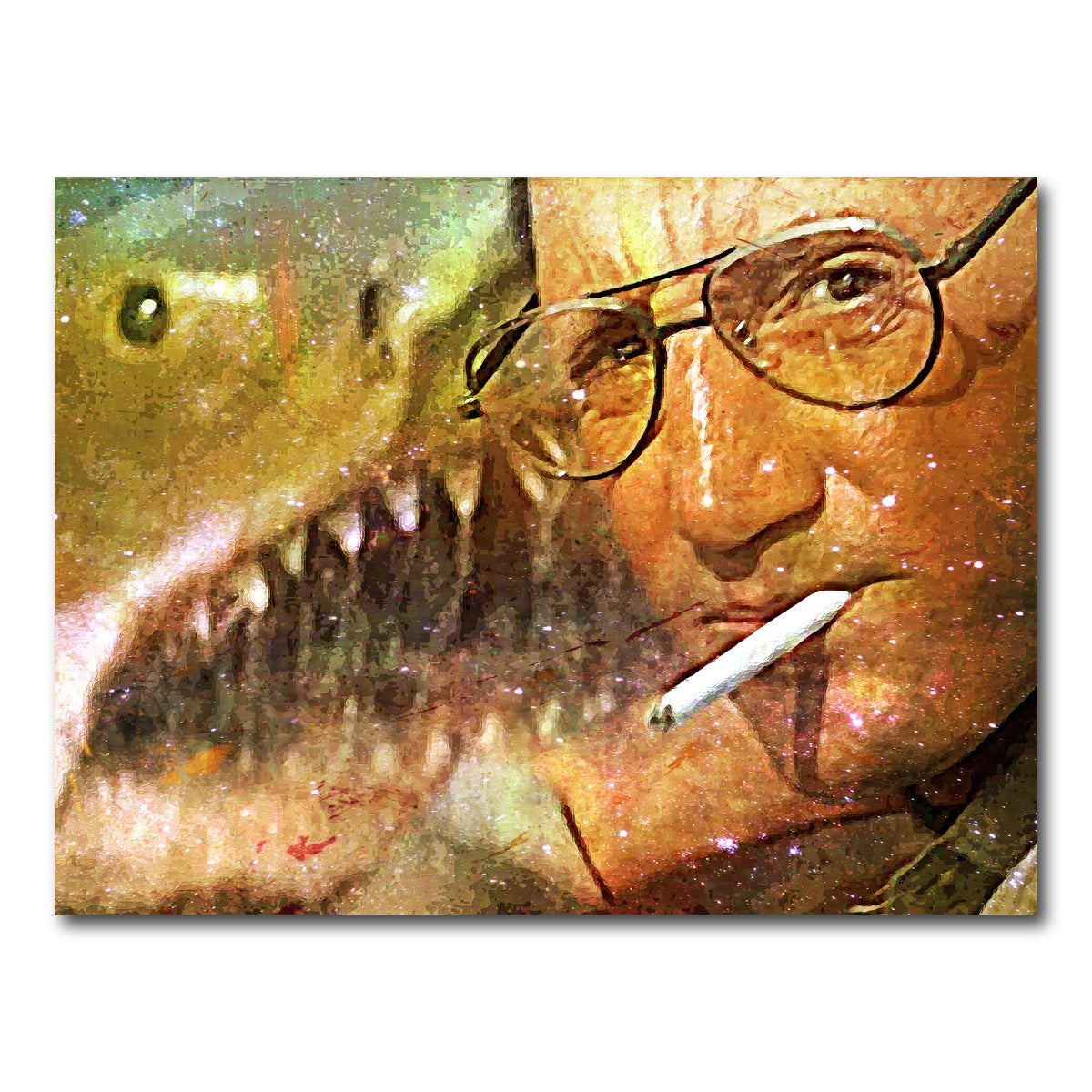 AUTO-MOCKUP WHITE | Jaws Peekaboo | 1 Piece | Gallery Wrap Canvas | group=4x3