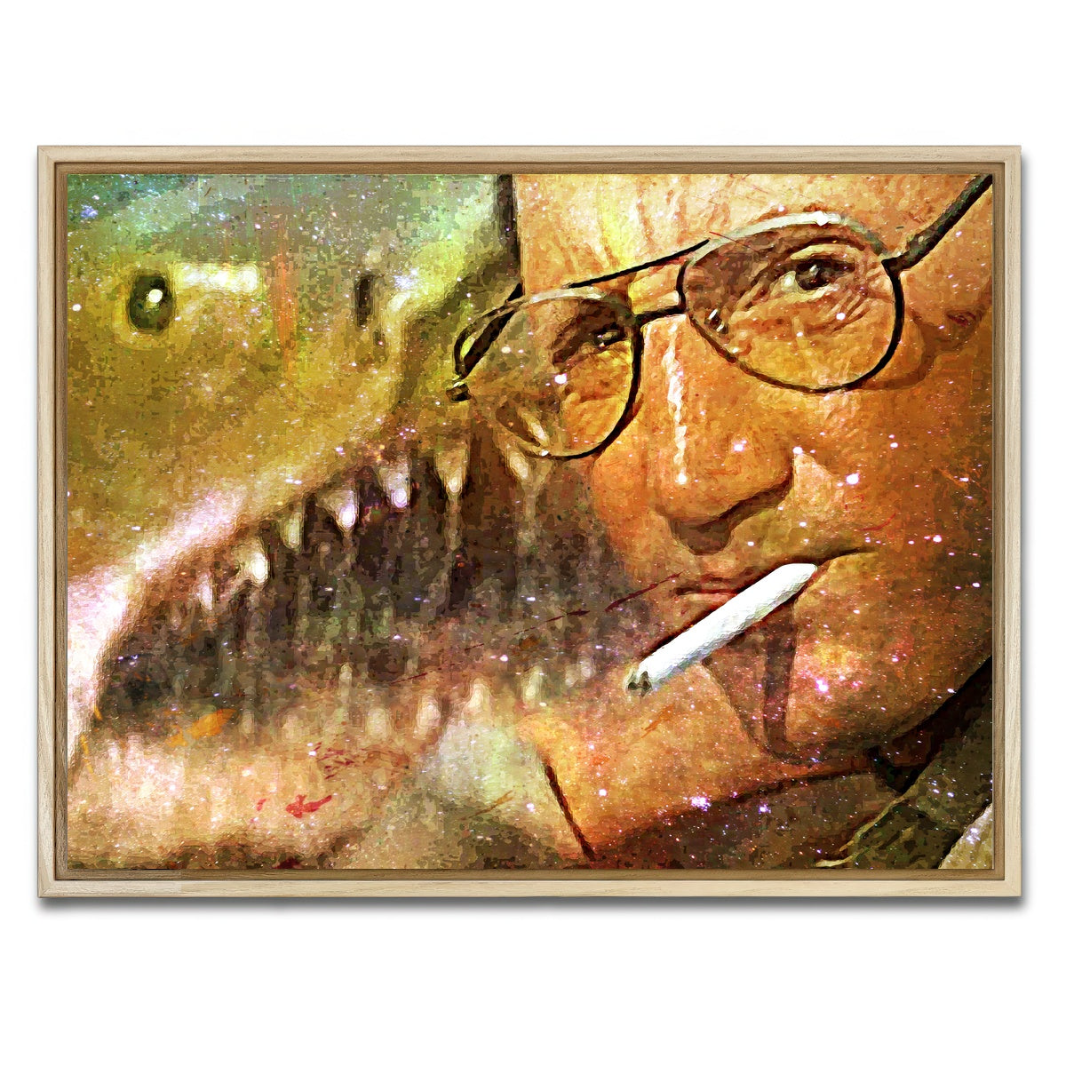 AUTO-MOCKUP WHITE | Jaws Peekaboo | 1 Piece | Natural Framed Canvas | group=4x3