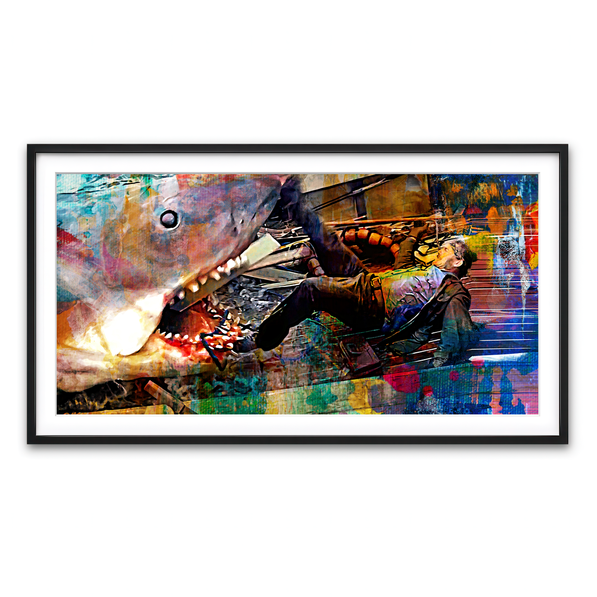 Framed Print 2x1 Black