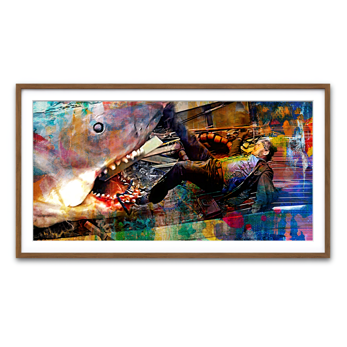 Framed Print 2x1 Walnut