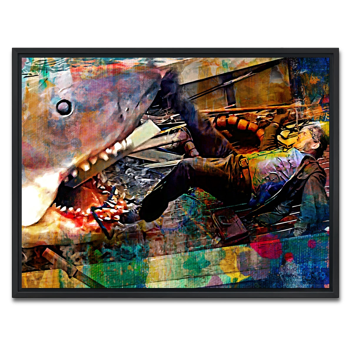 AUTO-MOCKUP WHITE | Jaws Quint | 1 Piece | Black Framed Canvas | group=4x3