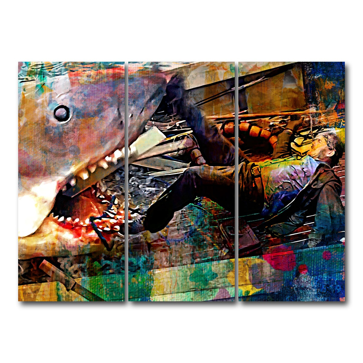 AUTO-MOCKUP WHITE | Jaws Quint | 3 Piece | Gallery Wrap Canvas | group=8x18