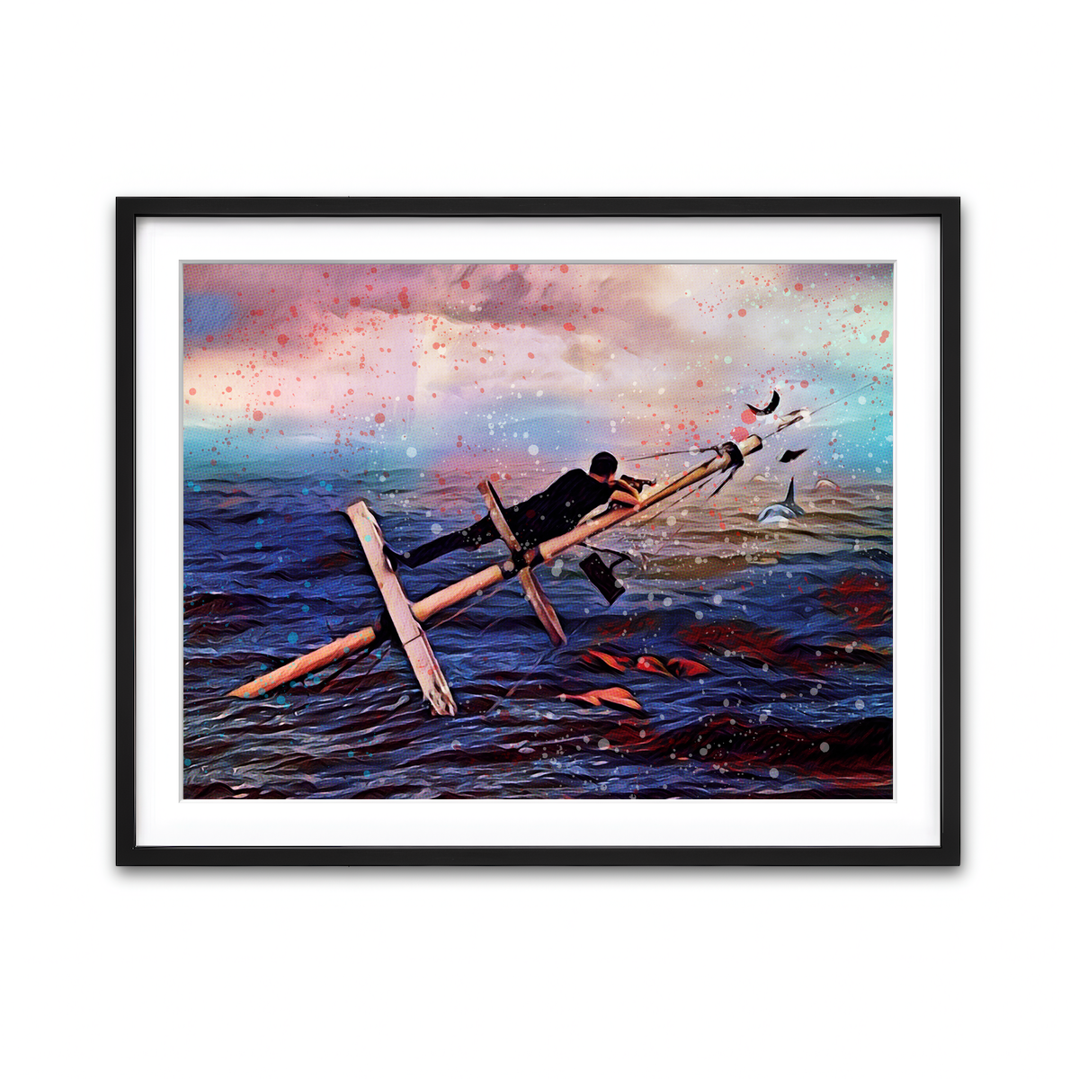 Framed Print 4x3 Black