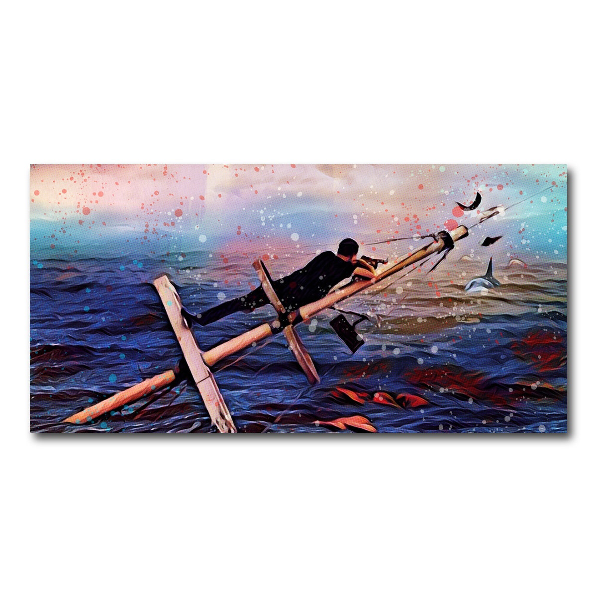 AUTO-MOCKUP WHITE | Jaws | 1 Piece | Gallery Wrap Canvas | group=2x1
