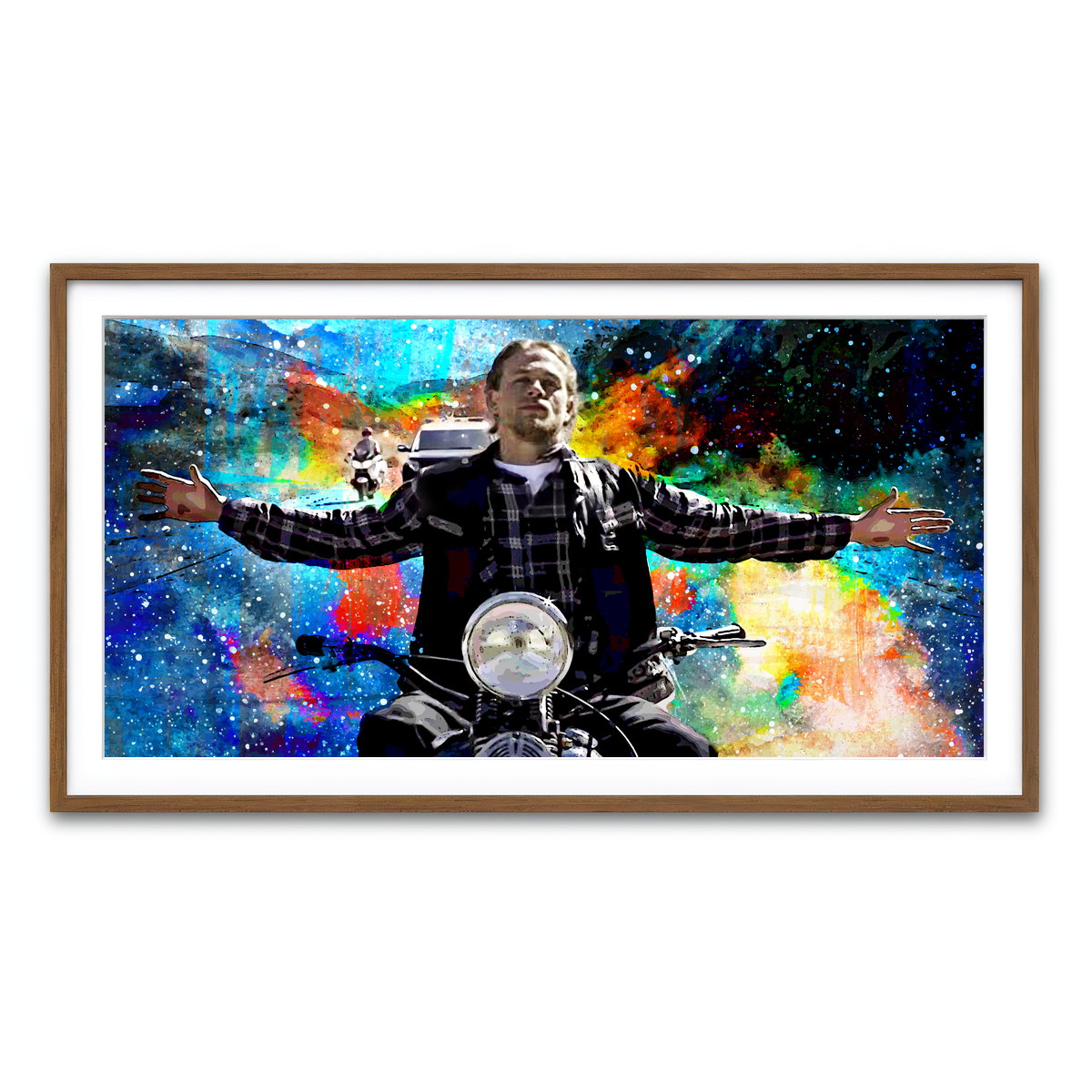 Framed Print 2x1 Walnut