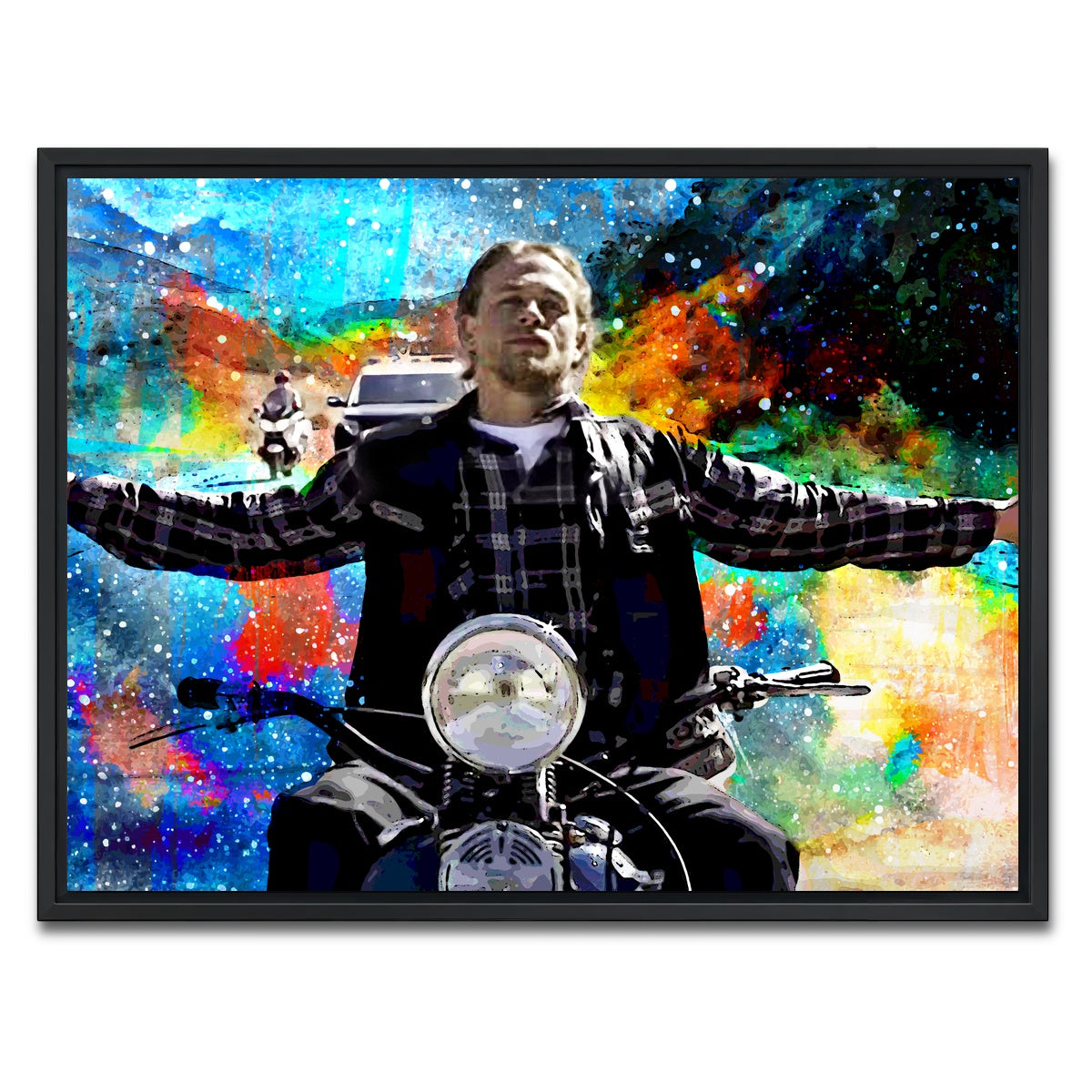 AUTO-MOCKUP WHITE | Jax Teller | 1 Piece | Black Framed Canvas | group=4x3