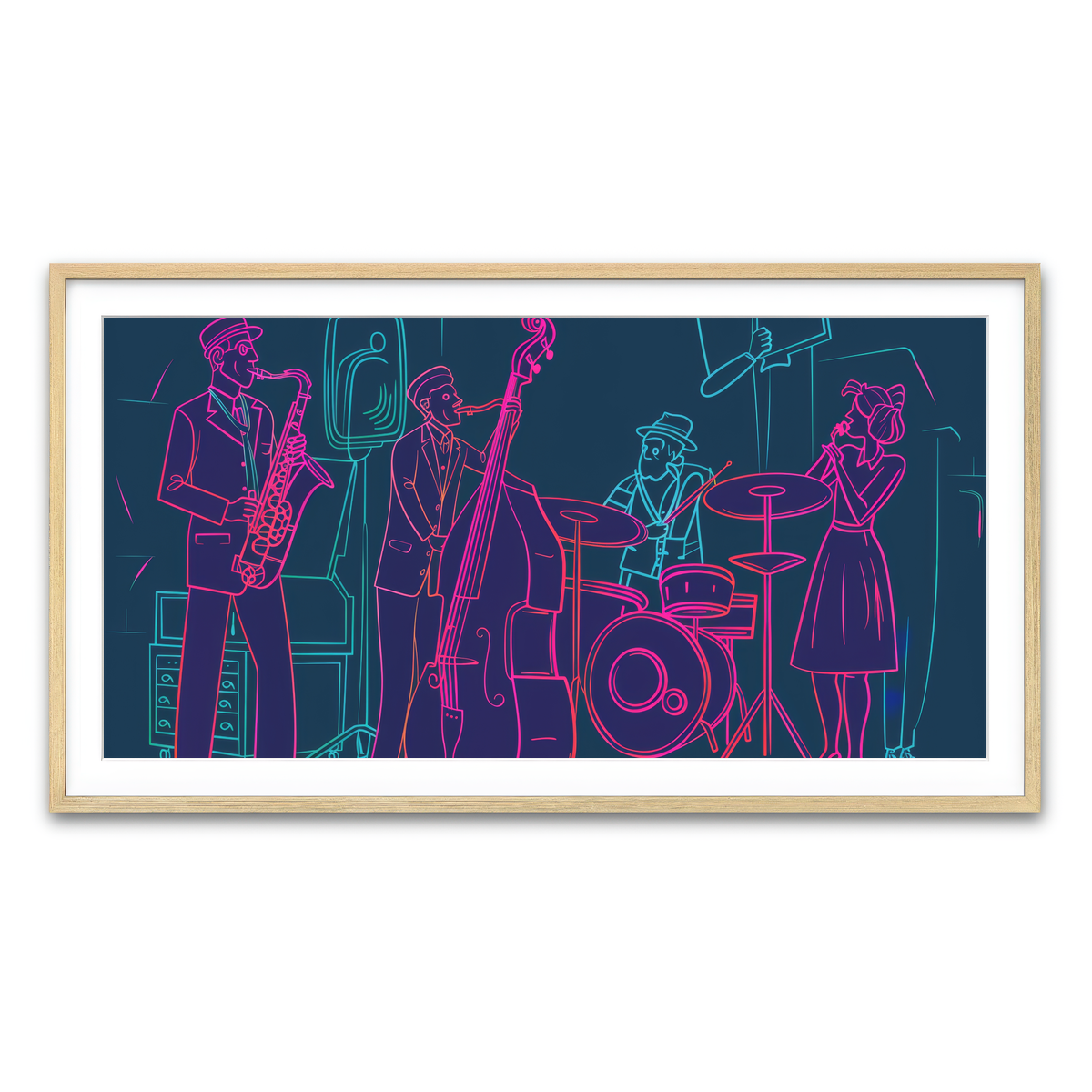 Framed Print 2x1 Natural