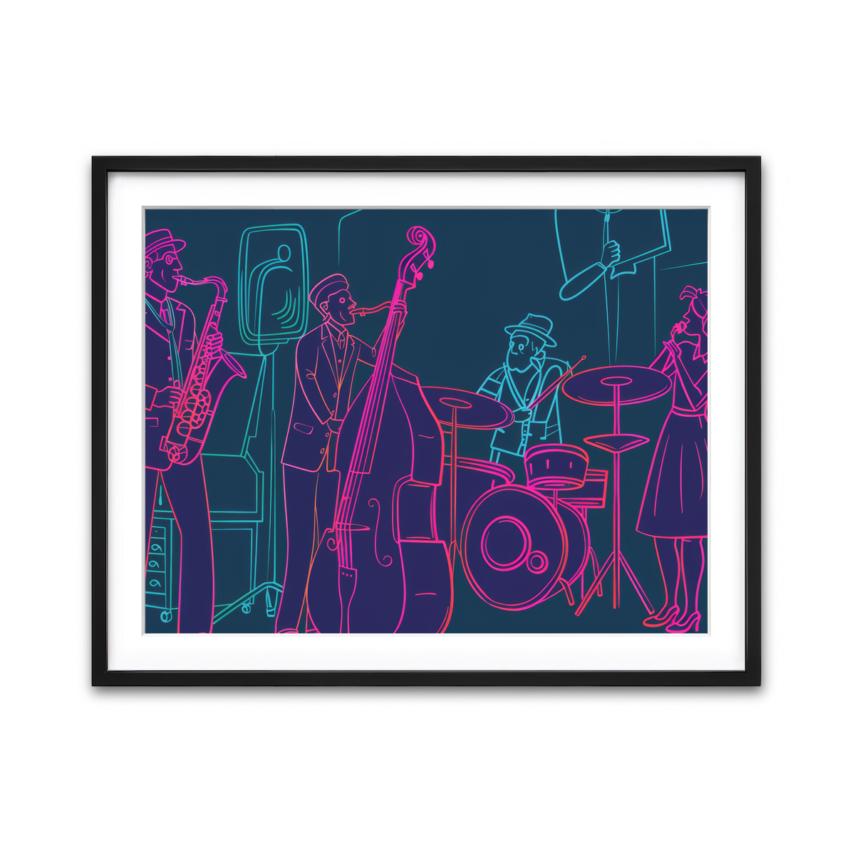 Framed Print 4x3 Black