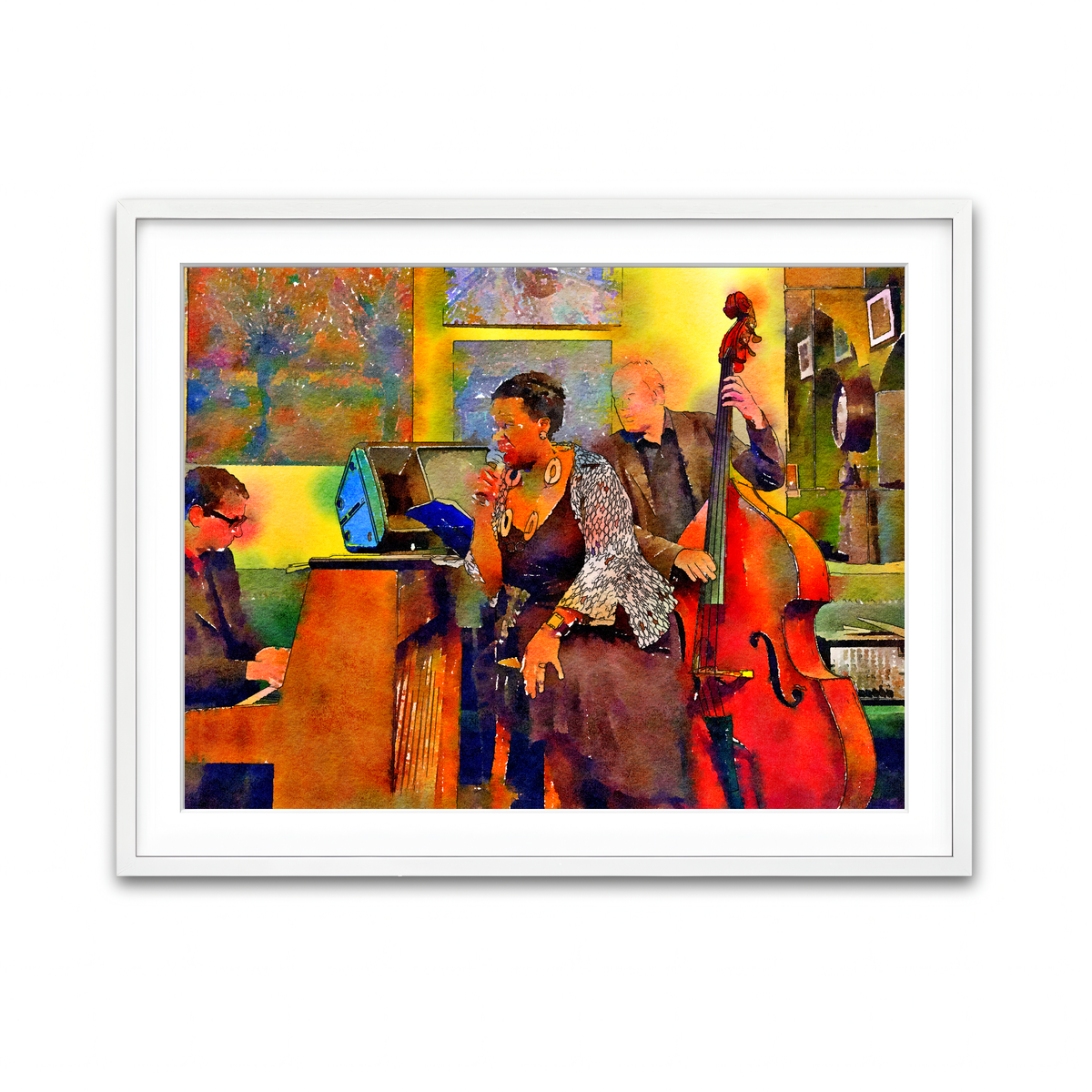 Framed Print 4x3 White