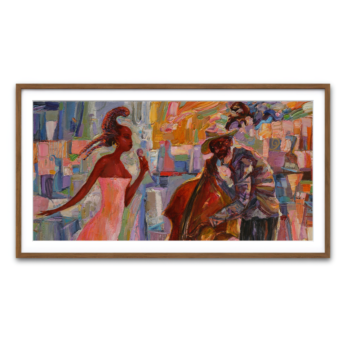 Framed Print 2x1 Walnut