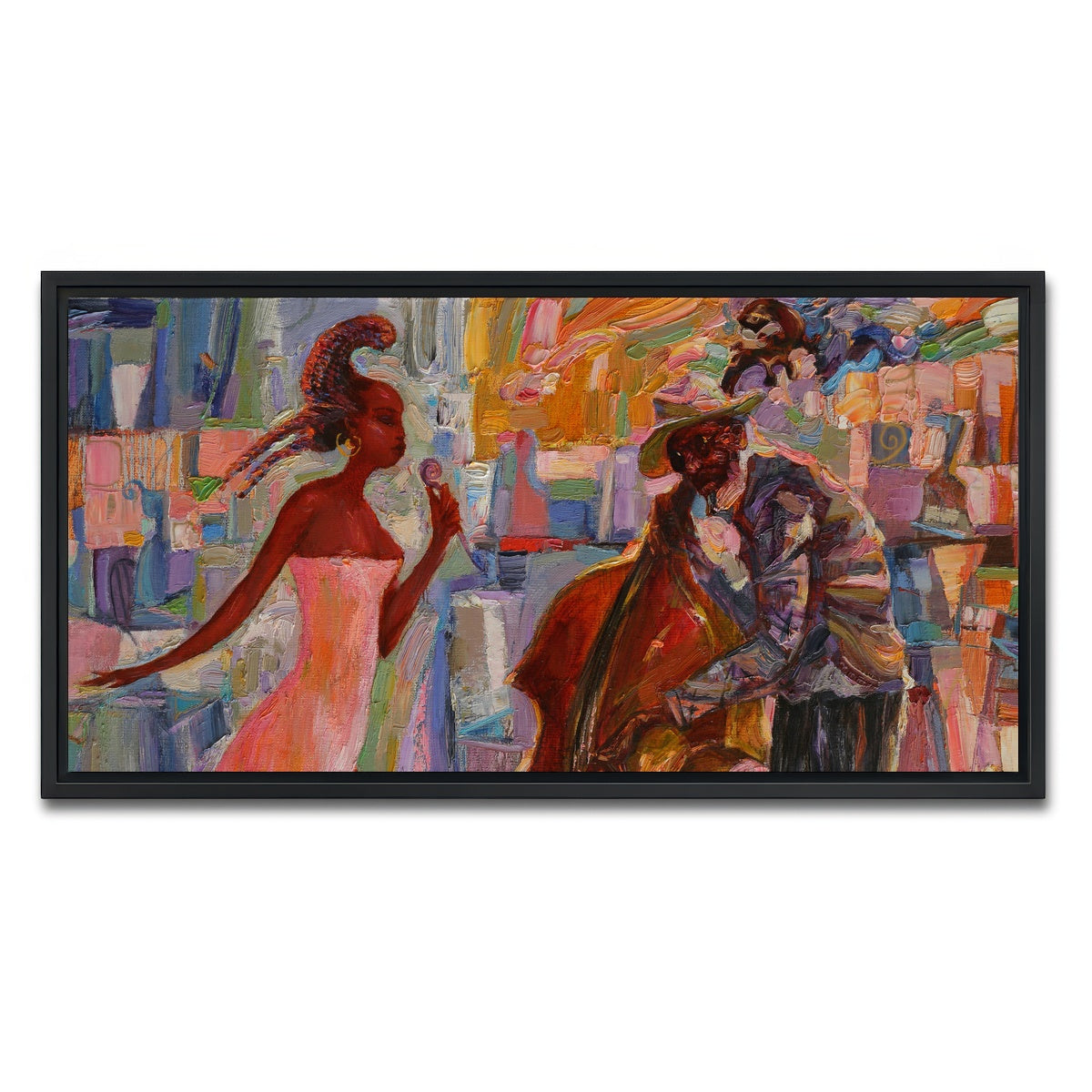 AUTO-MOCKUP WHITE | Jazz Music | 1 Piece | Black Framed Canvas | group=2x1