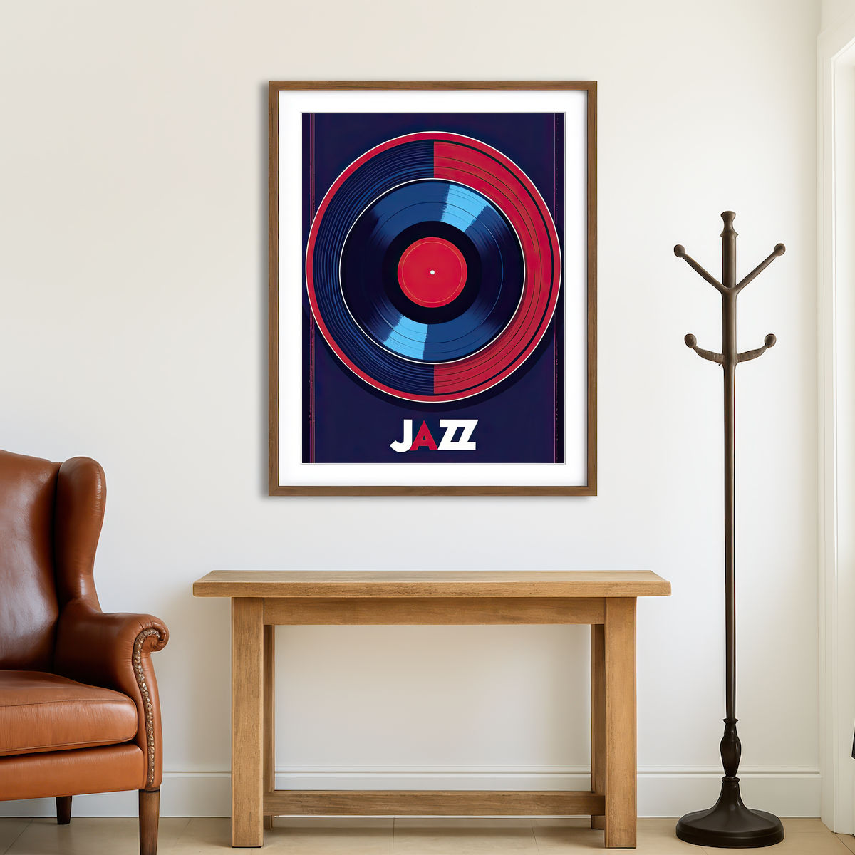 AUTO-MOCKUP ROOM | Jazz Record Wall Art