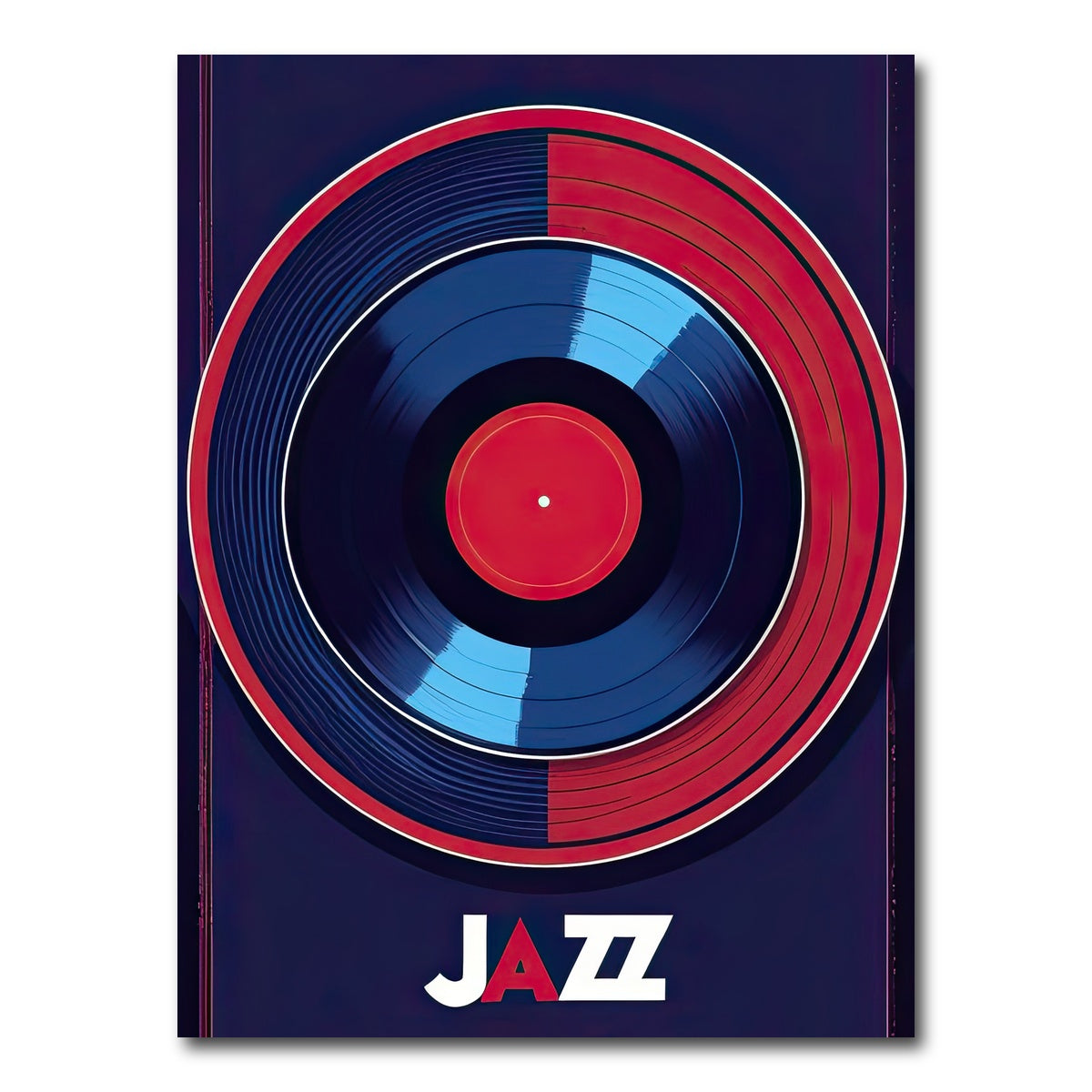 AUTO-MOCKUP WHITE | Jazz Record | 1 Piece | Gallery Wrap Canvas | group=3x4