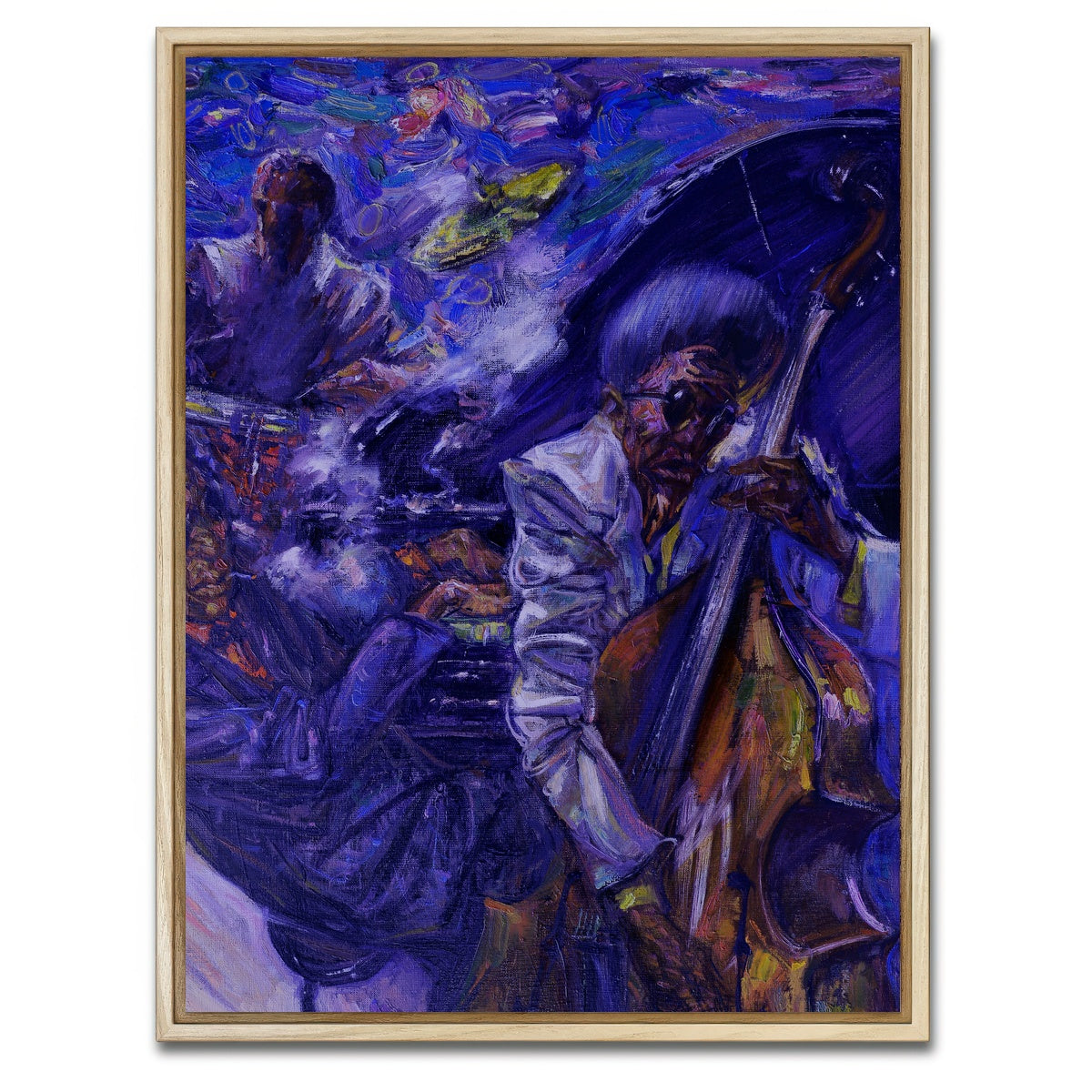 AUTO-MOCKUP WHITE | Jazz Scene | 1 Piece | Natural Framed Canvas | group=3x4