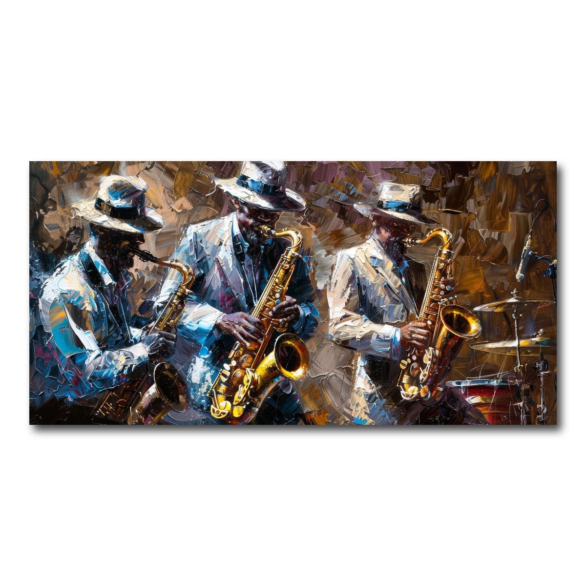 AUTO-MOCKUP WHITE | Jazz band | 1 Piece | Gallery Wrap Canvas | group=2x1
