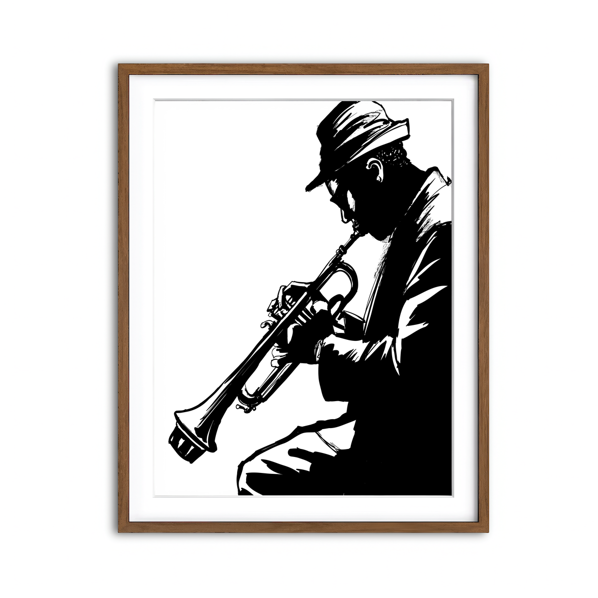 Framed Print 3x4 Walnut