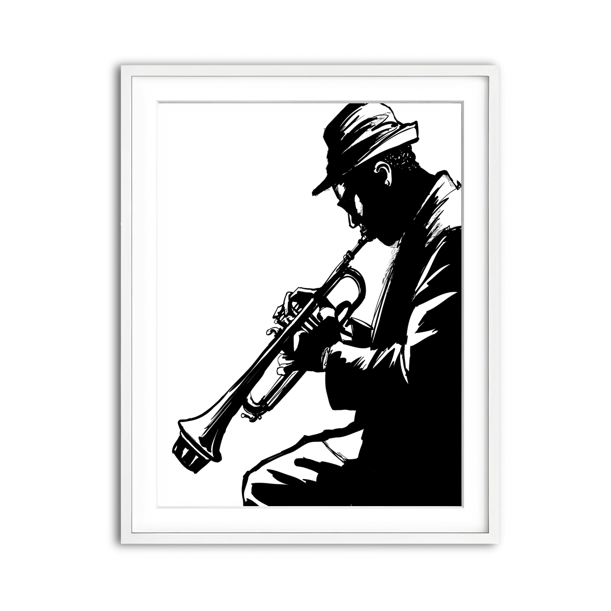 Framed Print 3x4 White