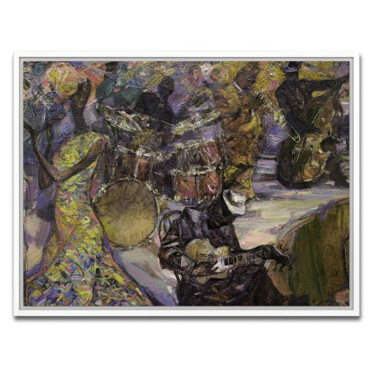 AUTO-MOCKUP WHITE | Jazzin' into the night | 1 Piece | White Framed Canvas | group=4x3