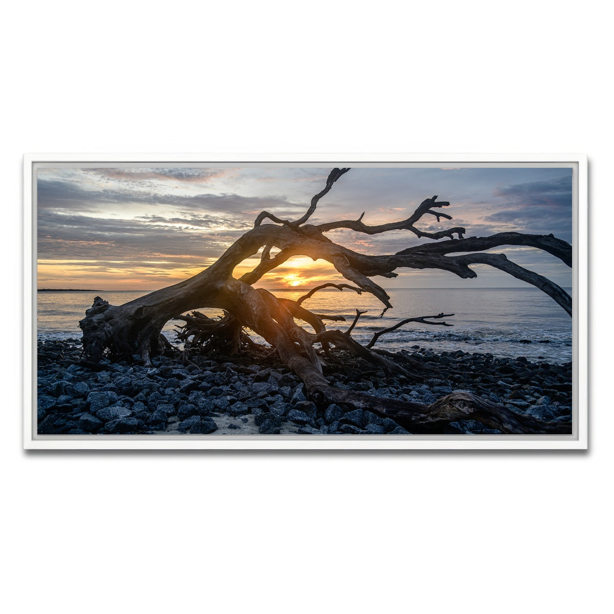 AUTO-MOCKUP WHITE | Jekyll Island Georgia | 1 Piece | White Framed Canvas | group=2x1