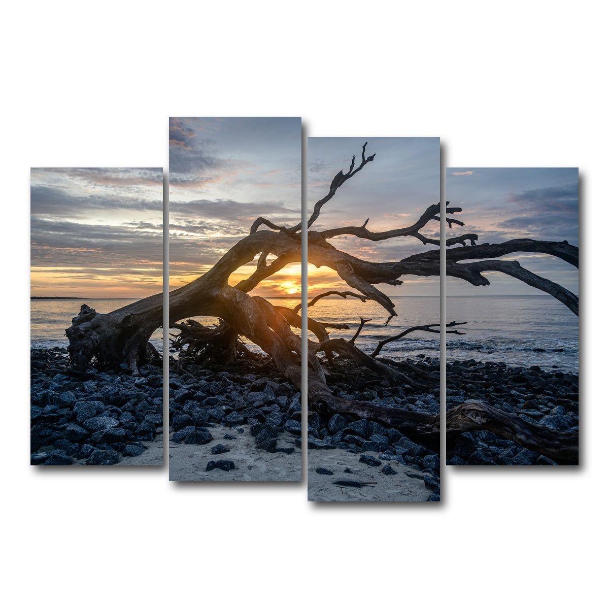 AUTO-MOCKUP WHITE | Jekyll Island Georgia | 4 Piece | Gallery Wrap Canvas | group=4_normal