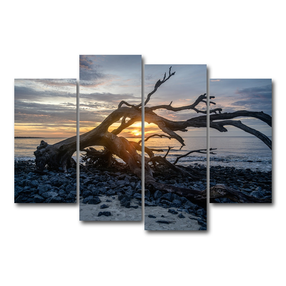 AUTO-MOCKUP WHITE | Jekyll Island Georgia | 4 Piece | Gallery Wrap Canvas | group=4_short