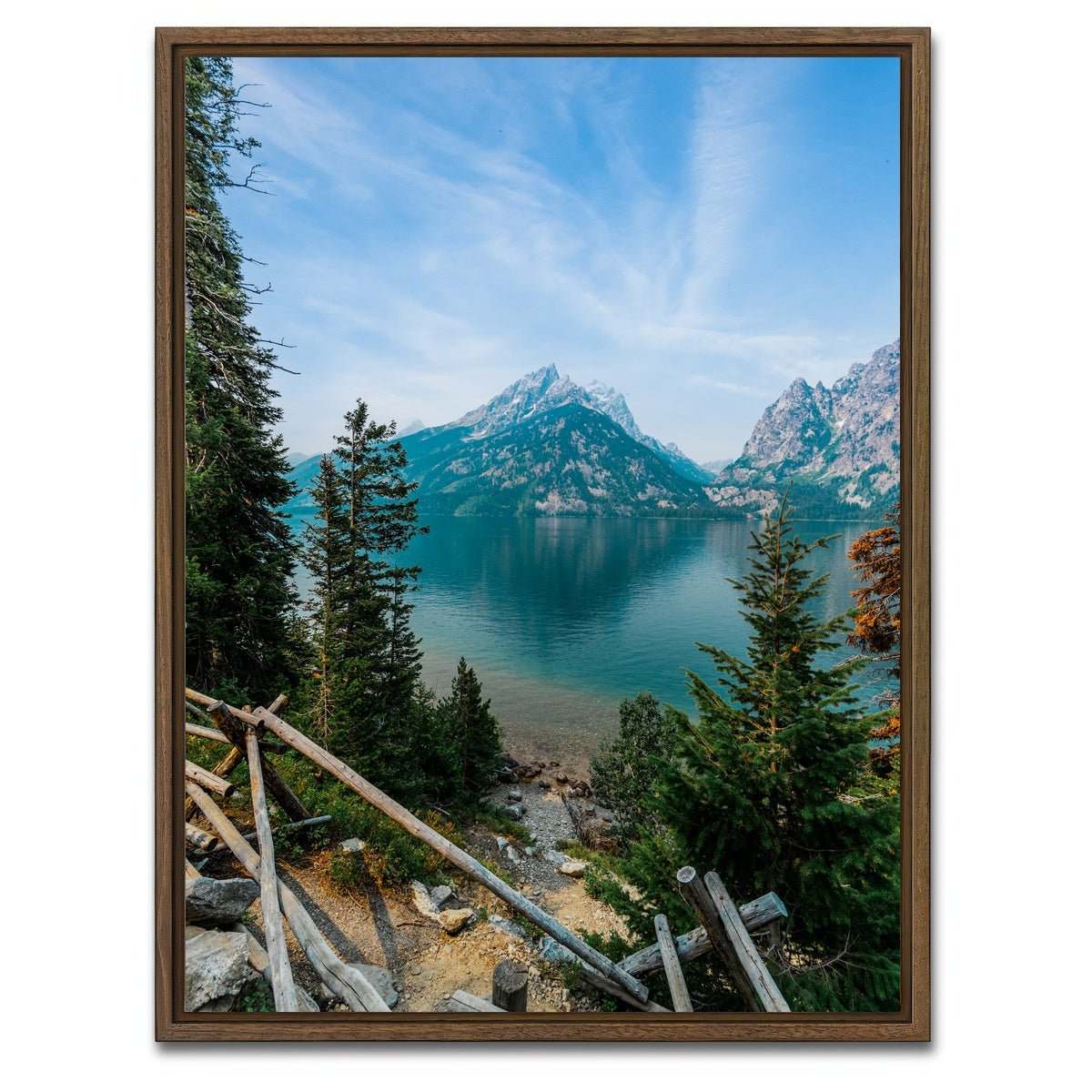AUTO-MOCKUP WHITE | Jenny Lake | 1 Piece | Walnut Framed Canvas | group=3x4