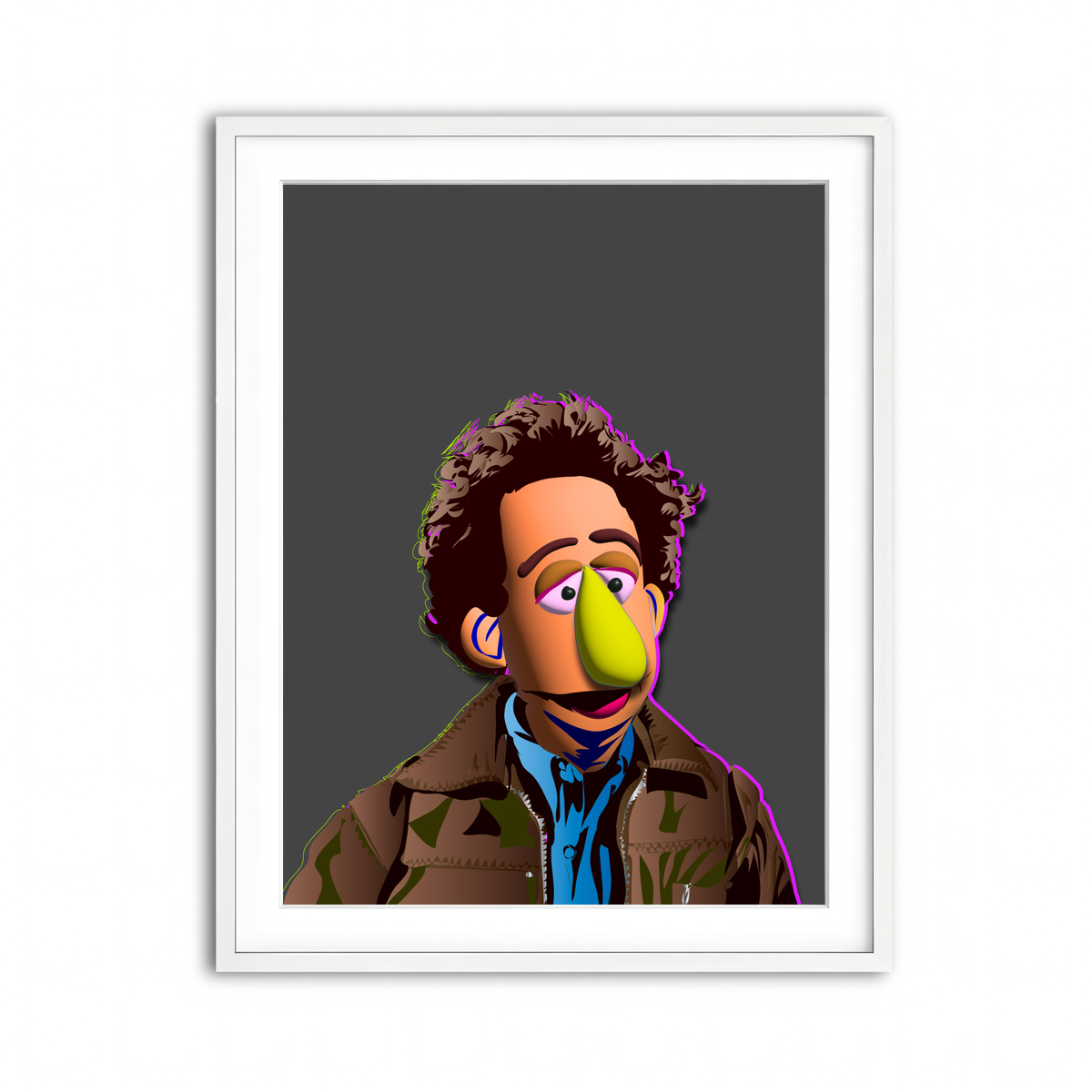 Framed Print 3x4 White