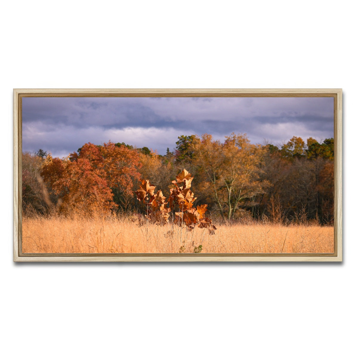 AUTO-MOCKUP WHITE | Jersey Leaves | 1 Piece | Natural Framed Canvas | group=2x1