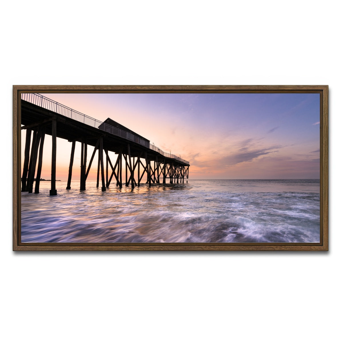 AUTO-MOCKUP WHITE | Jersey Shore Classic | 1 Piece | Walnut Framed Canvas | group=2x1