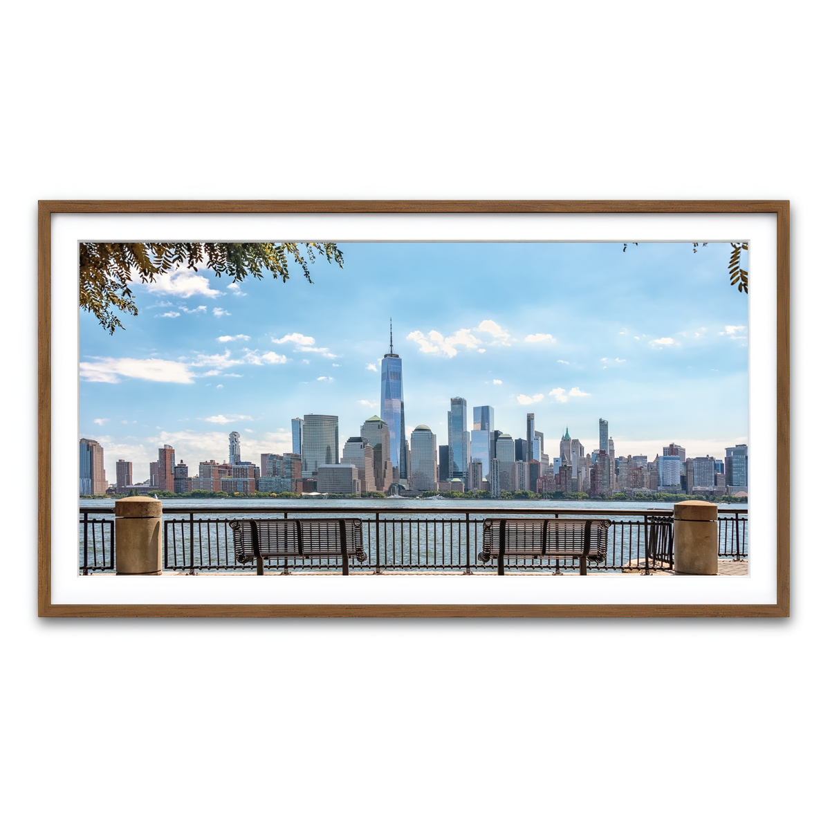 Framed Print 2x1 Walnut