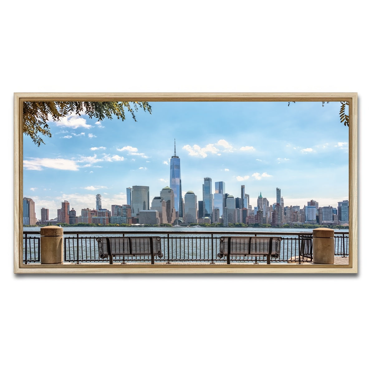 AUTO-MOCKUP WHITE | Jersey View | 1 Piece | Natural Framed Canvas | group=2x1