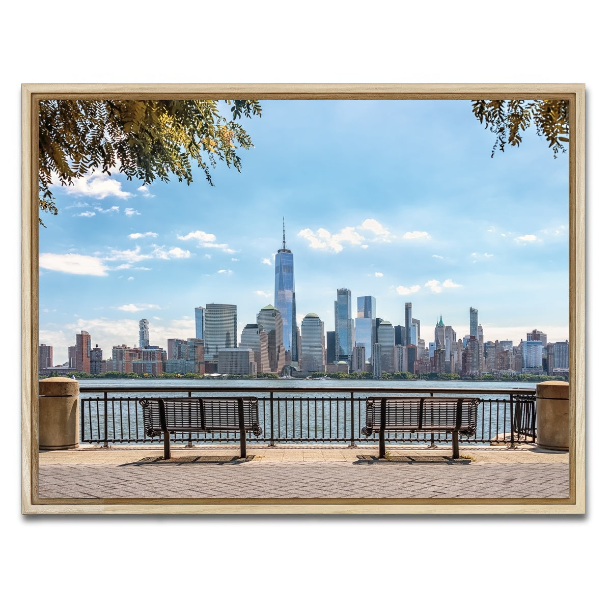 AUTO-MOCKUP WHITE | Jersey View | 1 Piece | Natural Framed Canvas | group=4x3