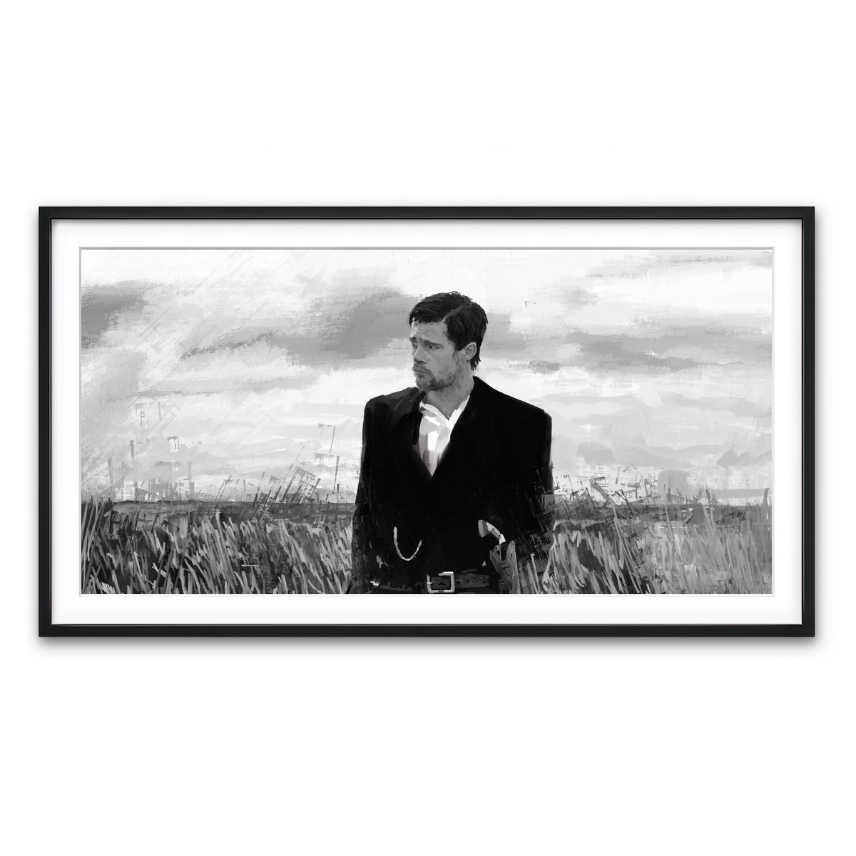 Framed Print 2x1 Black