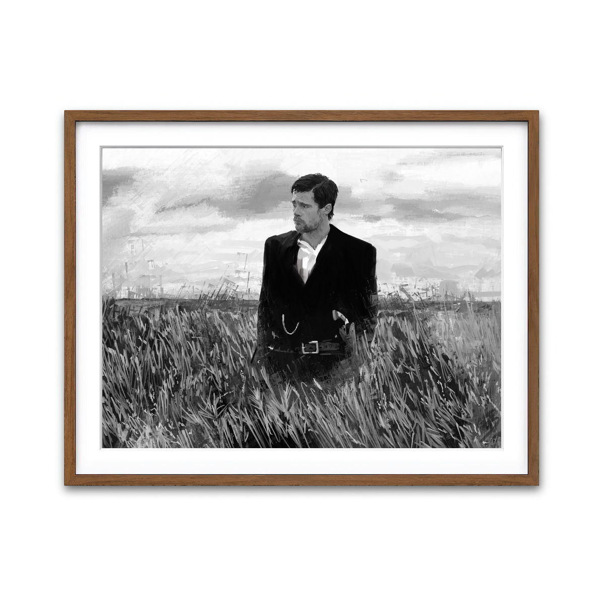 Framed Print 4x3 Walnut