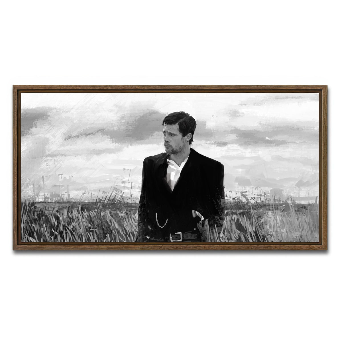 AUTO-MOCKUP WHITE | Jesse | 1 Piece | Walnut Framed Canvas | group=2x1