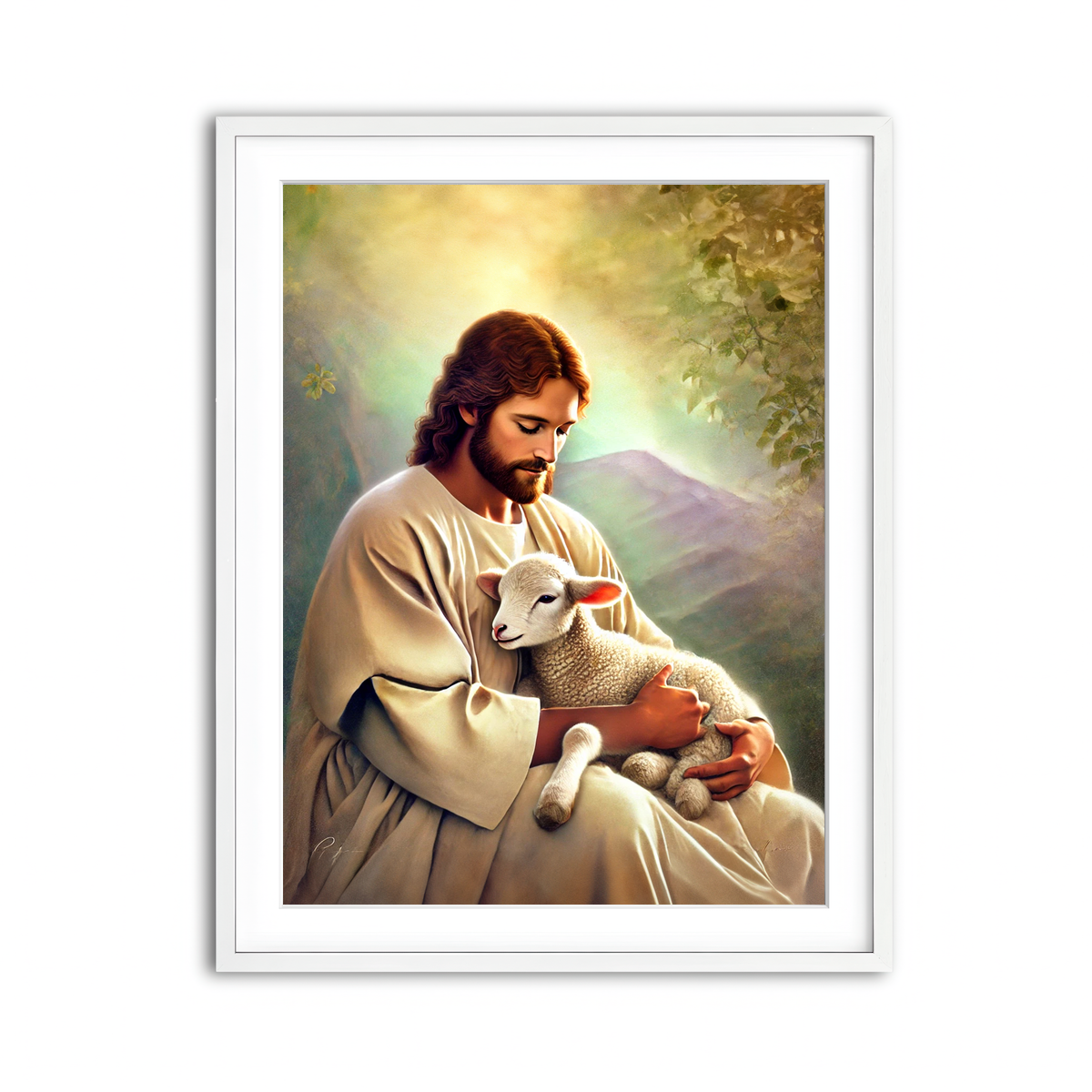 Framed Print 3x4 White