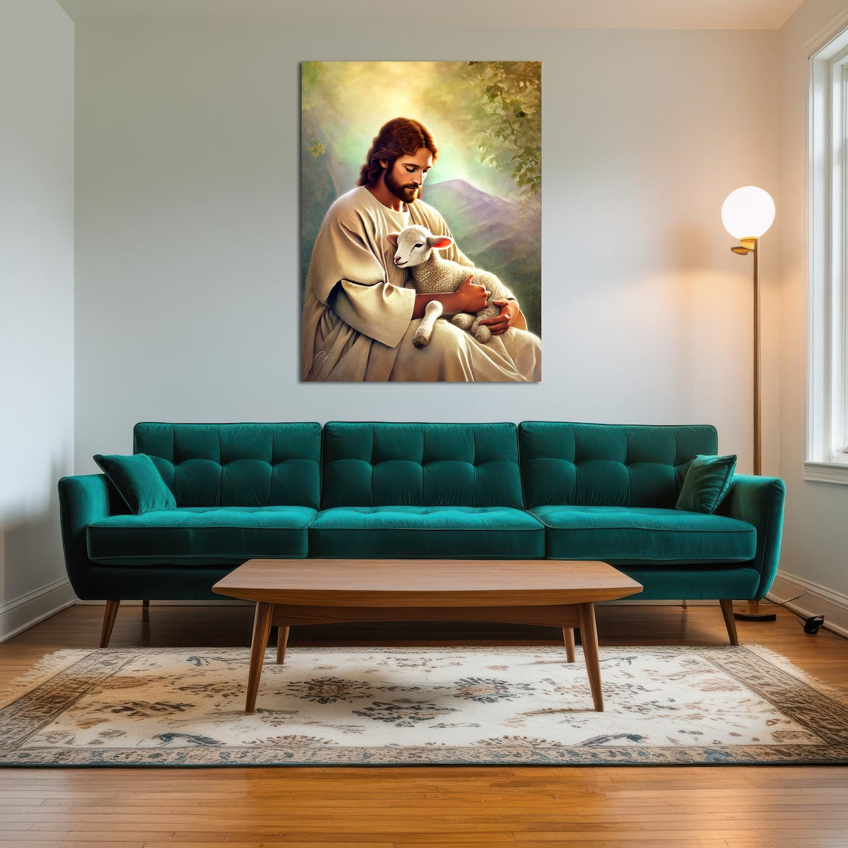 AUTO-MOCKUP ROOM | Jesus Holding Lamb