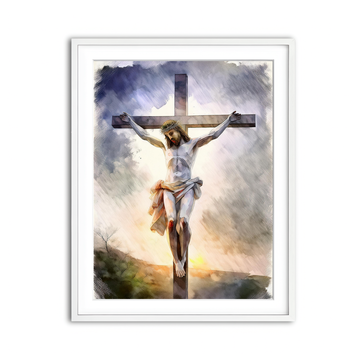 Framed Print 3x4 White