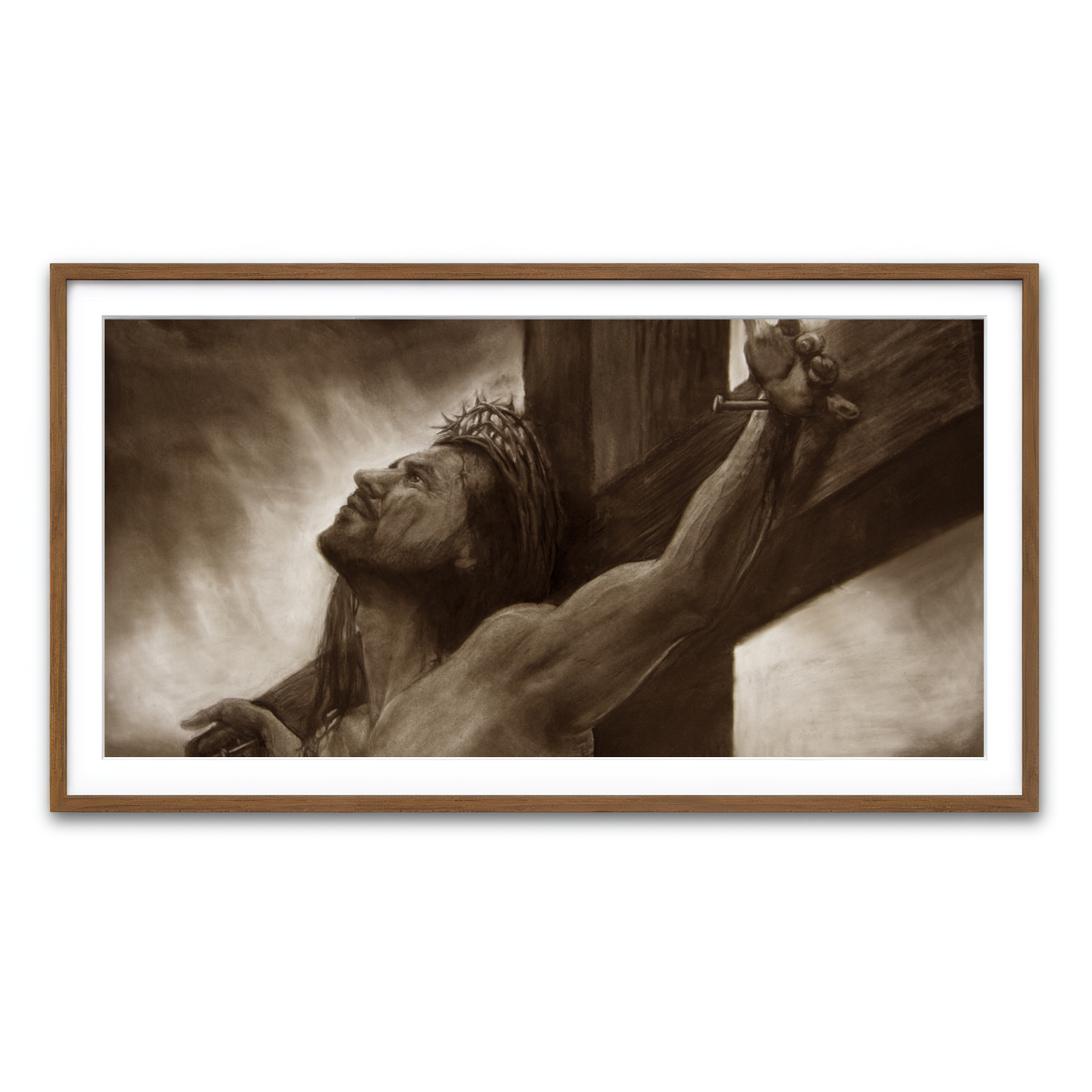 Framed Print 2x1 Walnut