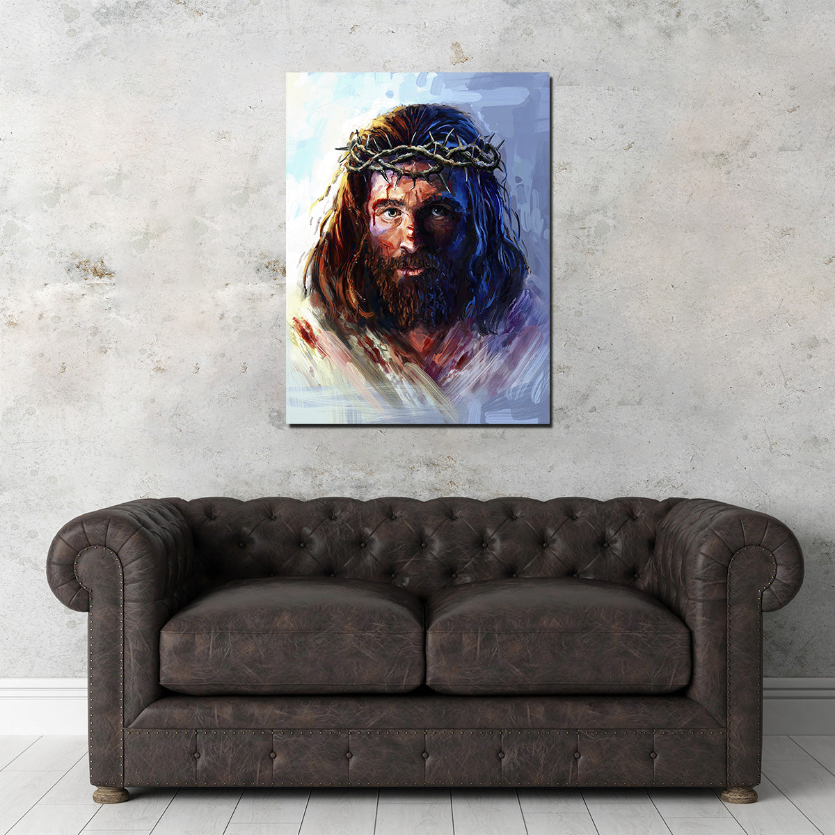 Jesus with Crown of Thorns Wall Art